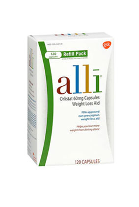Alli Weight Loss Refill Pack, 120 Capsules