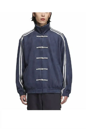 Men's Spliced Stand Collar Tang Jacket – Retro Chinese Buttoned Spring Coat