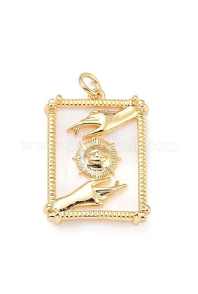 Decorative Jewelry Pendant with Natural Shell – Real 18K Gold Plated Brass Decorative Jewelry Pendant with Natural Shell – Real 18K Gold Plated Brass