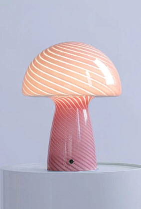 Modern Glass Mushroom Table Lamp for Soft Ambient Lighting