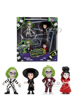 Metalfigs Beetlejuice 4-Pack Diecast Figures – Set of 4 Die