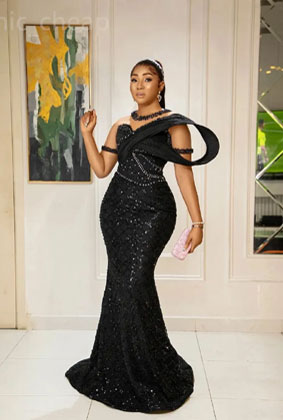 Buyers' Picks 2024 Aso Ebi Black Mermaid Prom Dress