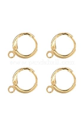 Jewelry Making Huggie Hoop Earrings – Real 18K Gold Plated Brass Findings Jewelry Making Huggie Hoop Earrings – Real 18K Gold Plated Brass Findings
