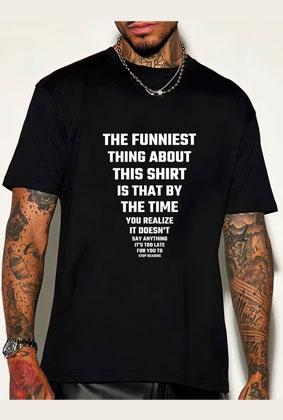 Casual Graphic Crew Neck T-Shirt with Funny Letter Print