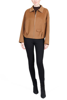 Luxury Double-Faced Cashmere Jacket with Timeless Elegance