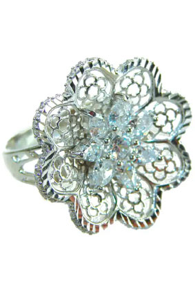 Authentic Italian Handcrafted Sterling Silver Ring – Elegant Casablanca Design Authentic Italian Handcrafted Sterling Silver Ring – Elegant Casablanca Design