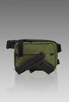 QAPX Low Profile UltraGrid™ Avocado Concealment Bag (X-Large) with IWB Adapter