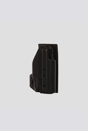 KYDEX Holster with VELCRO® Hook Attachment Panel (Light Bearing) – Black