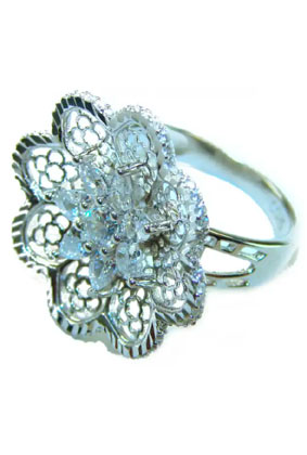 Casablanca .925 Sterling Silver Handcrafted Ring – Size 7.25