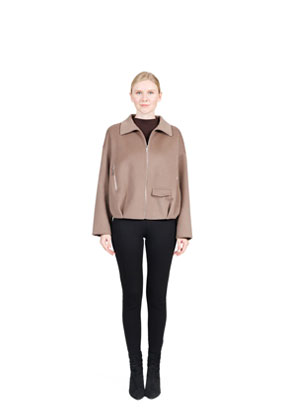 Vienna – Double-Faced 100% Cashmere Short Jacket