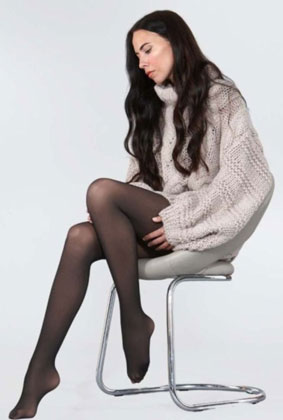 Couture Sheer Effect Thermal Opaque Tights