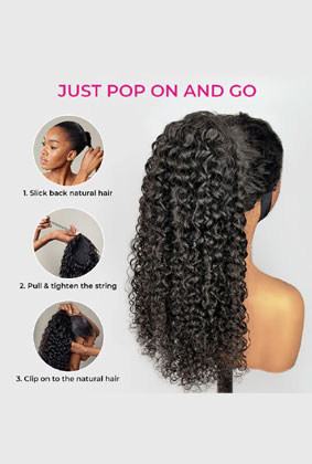 ISEE Water Wave Ponytail with InvisiFit Strap