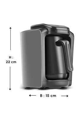 Karaca Hatır Neo Turkish Coffee Maker with Milk – Space Grey