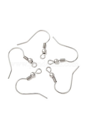 316 Stainless Steel Earring Hooks with Horizontal Loop – Tarnish Resistant