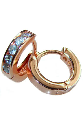 Cute .925 Sterling Silver Handmade Hoop Earrings