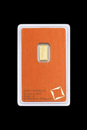 1 gram Gold Bar | Valcambi