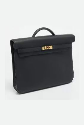 Hermès Kelly Dépêches 36 Noir Togo Leather Briefcase