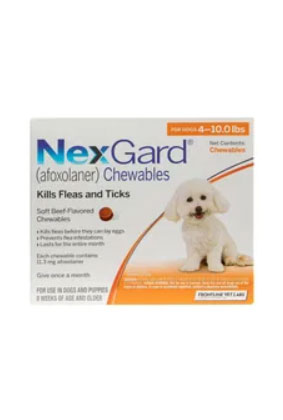 Monthly Beef-Flavored Flea and Tick Protection Chew for Small Dogs