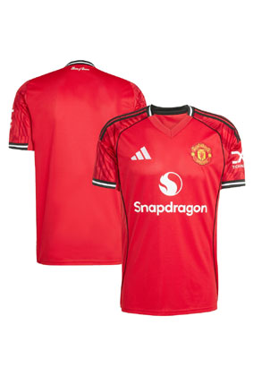 Official 2025-26 Home Football Jersey by Adidas for Manchester United Official 2025-26 Home Football Jersey by Adidas for Manchester United